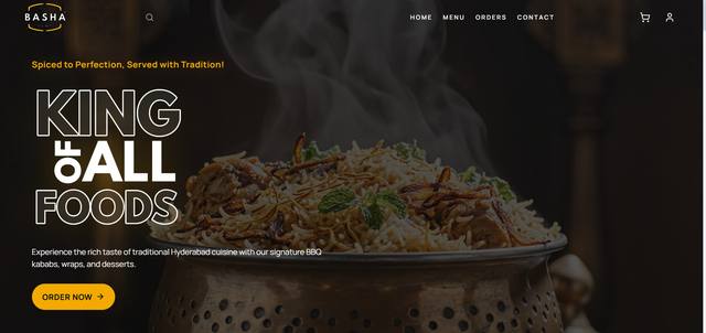Basha — storefront & kitchen platform